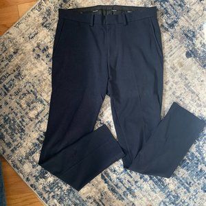 Calvin Klein Dress Pants Mens Size 32 x 32 Navy Skinny Fit Infinite Stretch